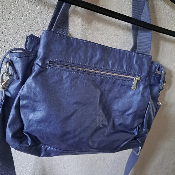 Kipling Elysia Blue Metallic Shoulder Bag - Picture 5 of 6